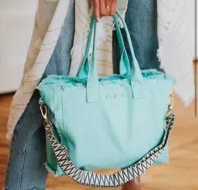 Luna fringe tote