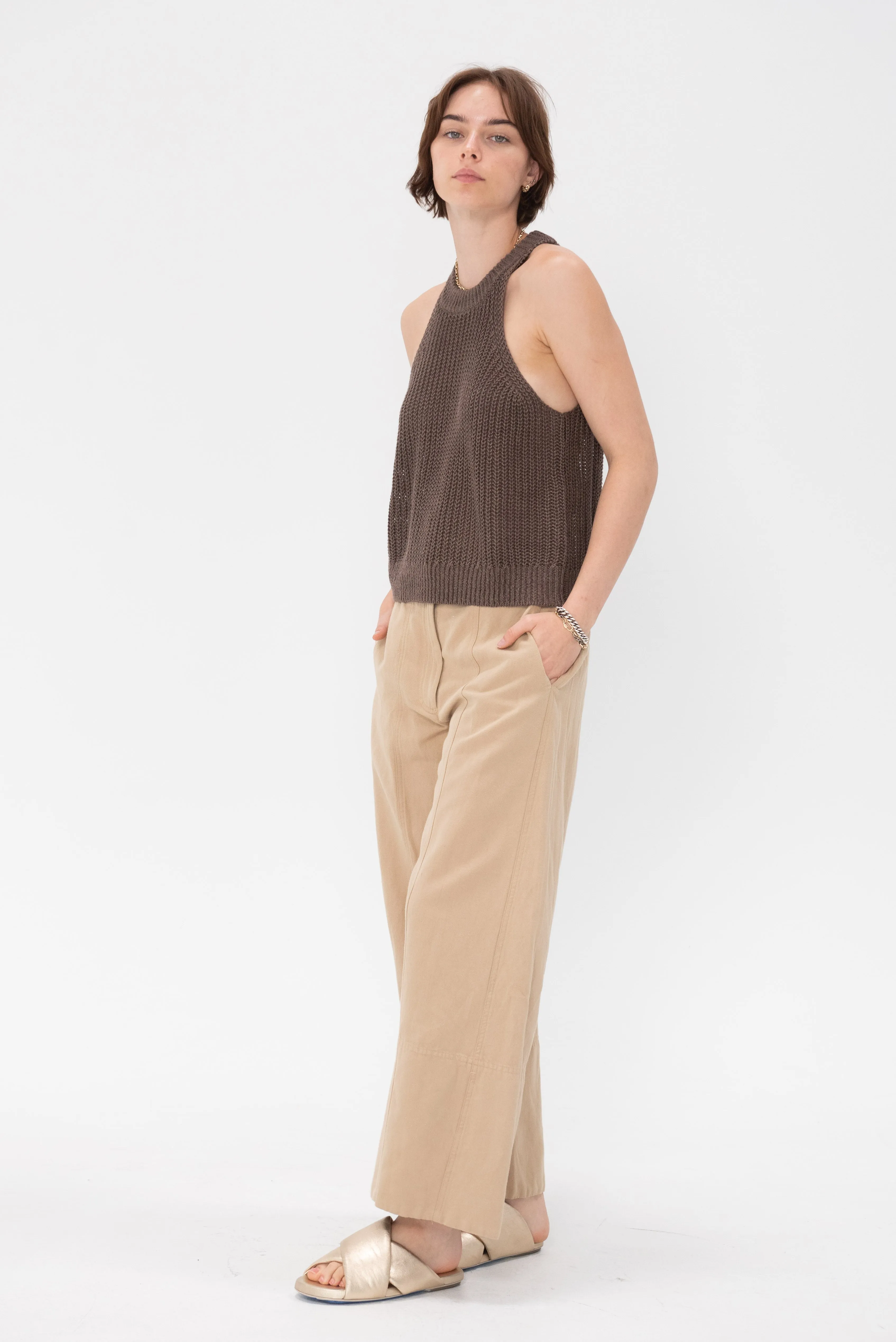 Malou Wide Let Pant, Dessert