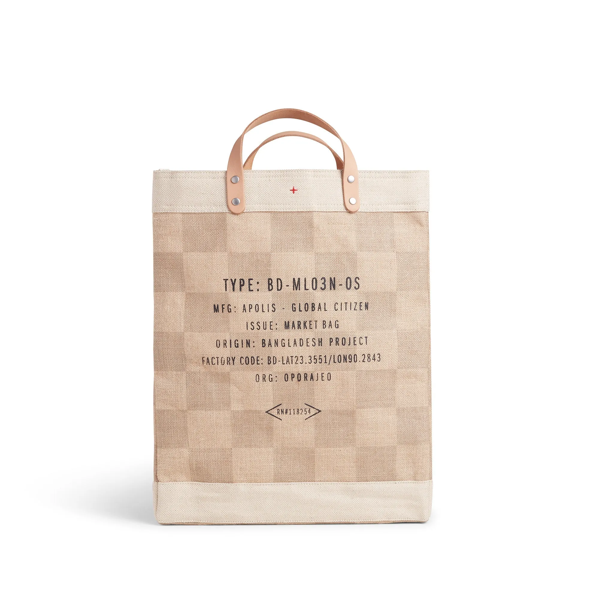 Market Bag in Checker