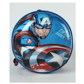 MARVEL CAPTAIN AMERICA ROUND SHAPE HARDSHELL BAG - BLUE/RED  by Mesuca