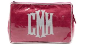 Medium Clutch with Fancy White Letters