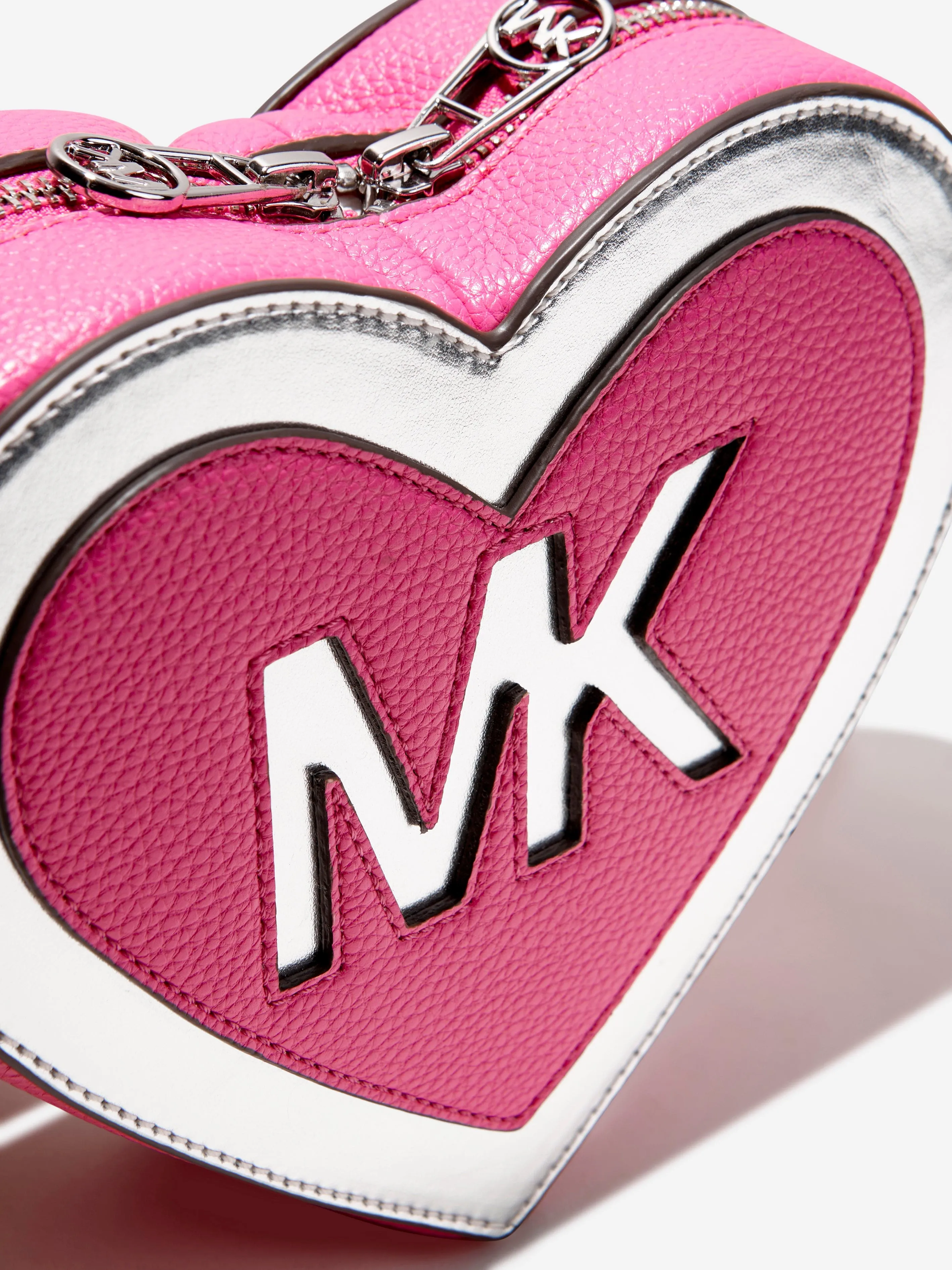 Michael Kors Girls Heart Logo Shoulder Bag in Pink