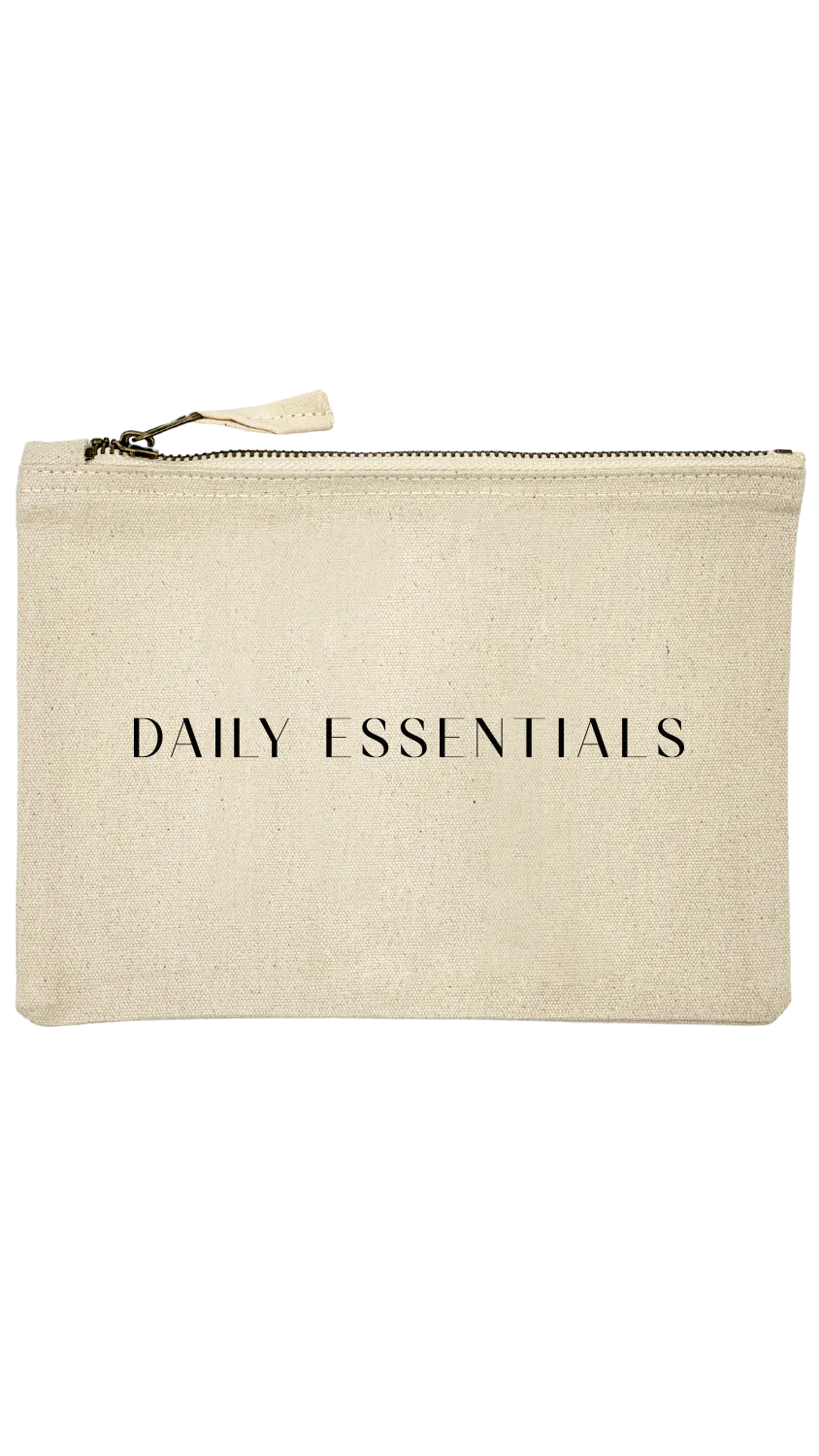 Mini bag mit "Daily essentials" Motiv