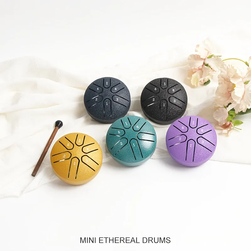 Mini Steel Tongue Drum Set with Mallets and Music Book