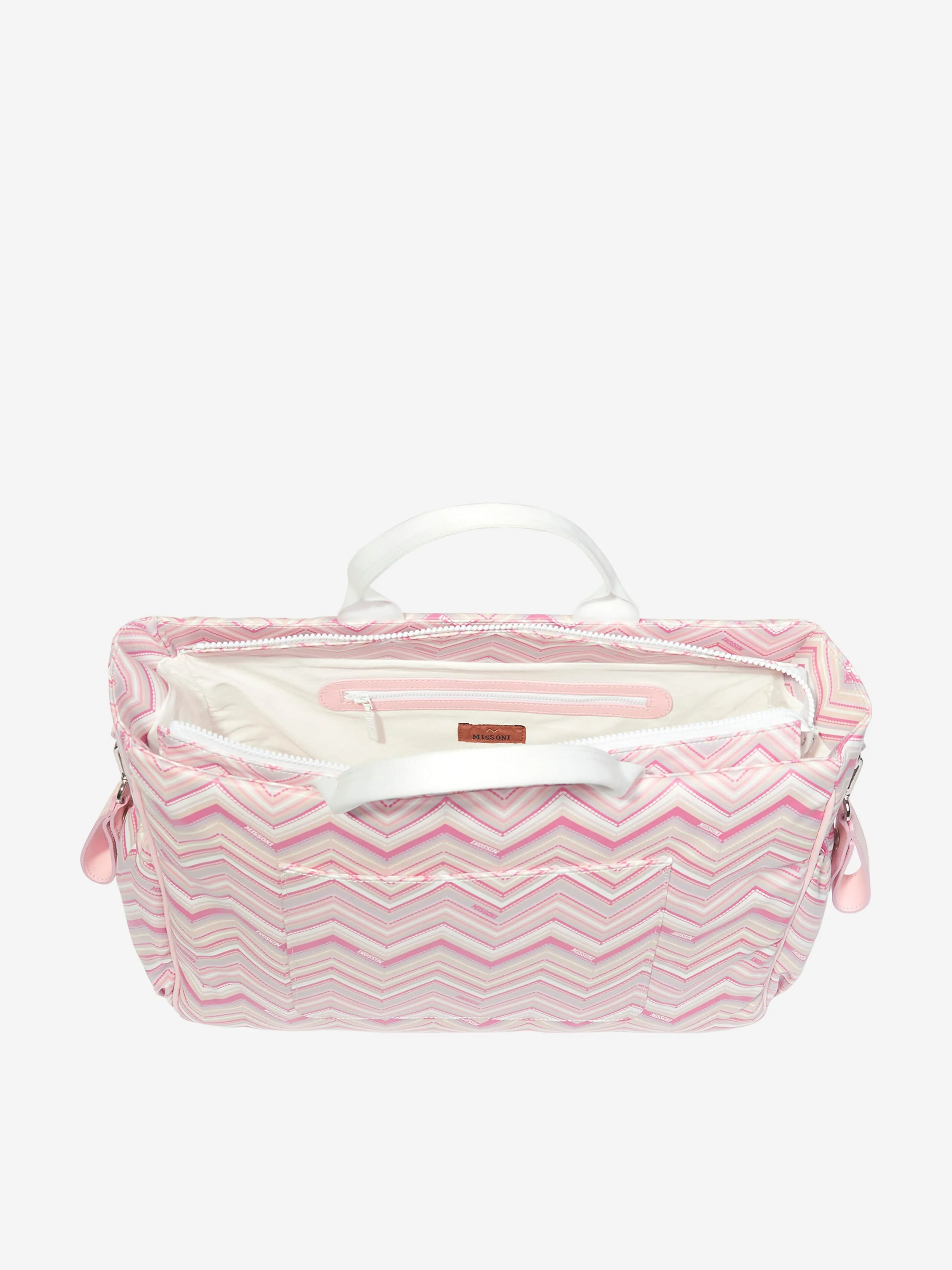 Missoni Baby Girls Zigzag Changing Bag in Pink (41cm)