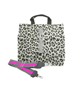 Monogram Stripe Leopard North South Bag