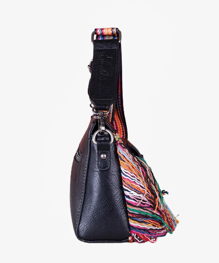 Montana West Knit Fringe Crossbody Bag