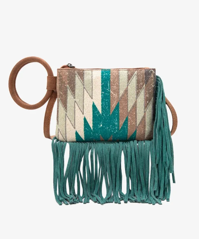 Montana West Southwestern Fringe Crossbody