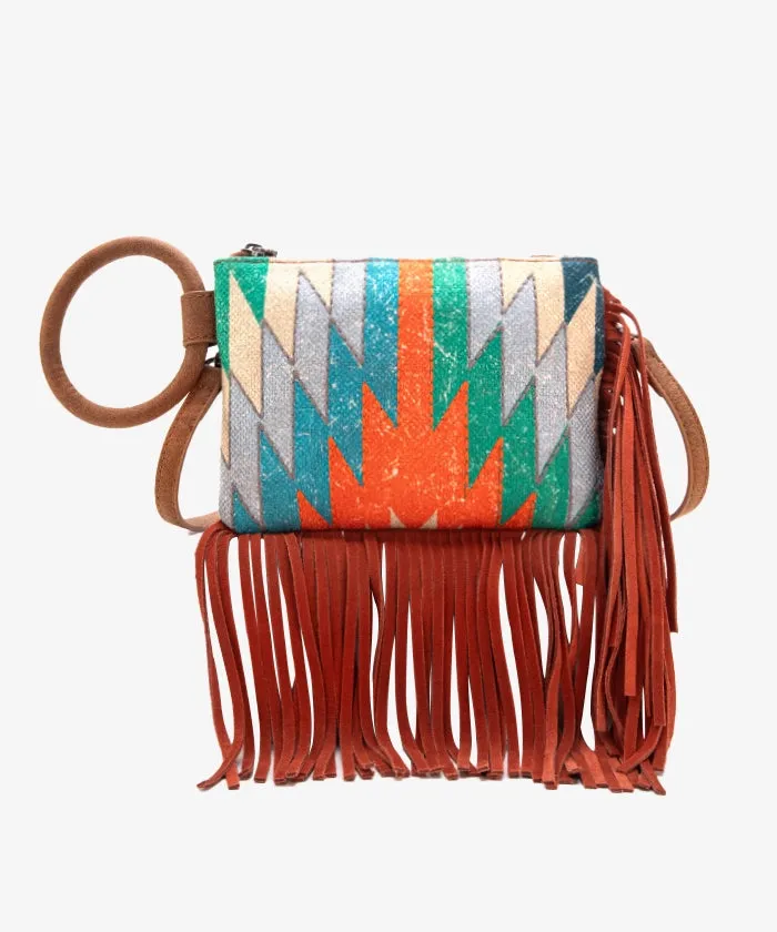 Montana West Southwestern Fringe Crossbody