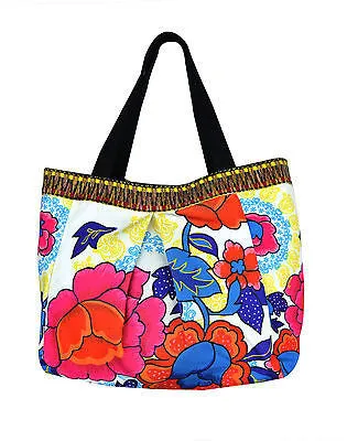 Multicolored Floral Print Shoulder Bag