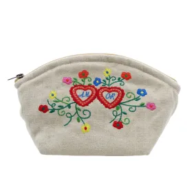 Namorados Linen Cosmetic/Toiletry Bag