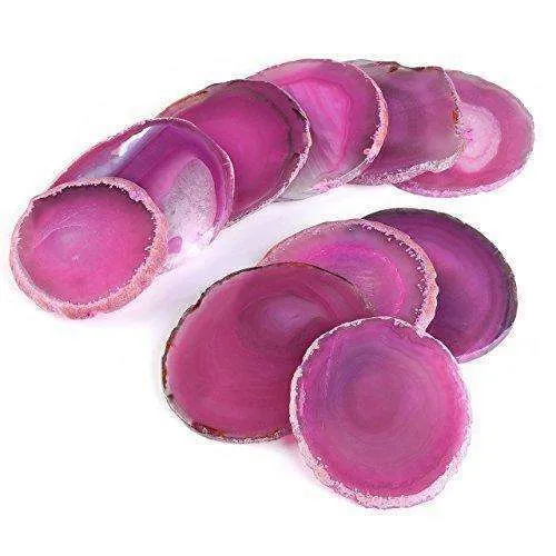 Naturally-dyed Agate Geodes Coaster