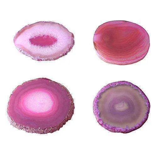 Naturally-dyed Agate Geodes Coaster