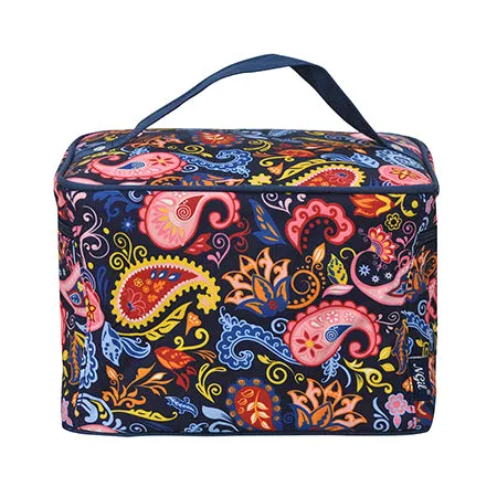 Paisley Whirl NGIL Large Top Handle Cosmetic Case