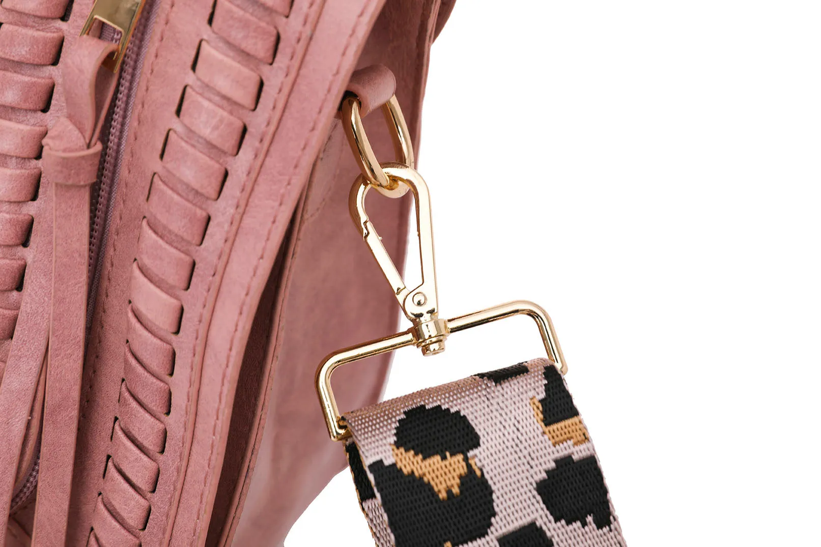 Paziye Leopard Print Strap Crossbody Bag