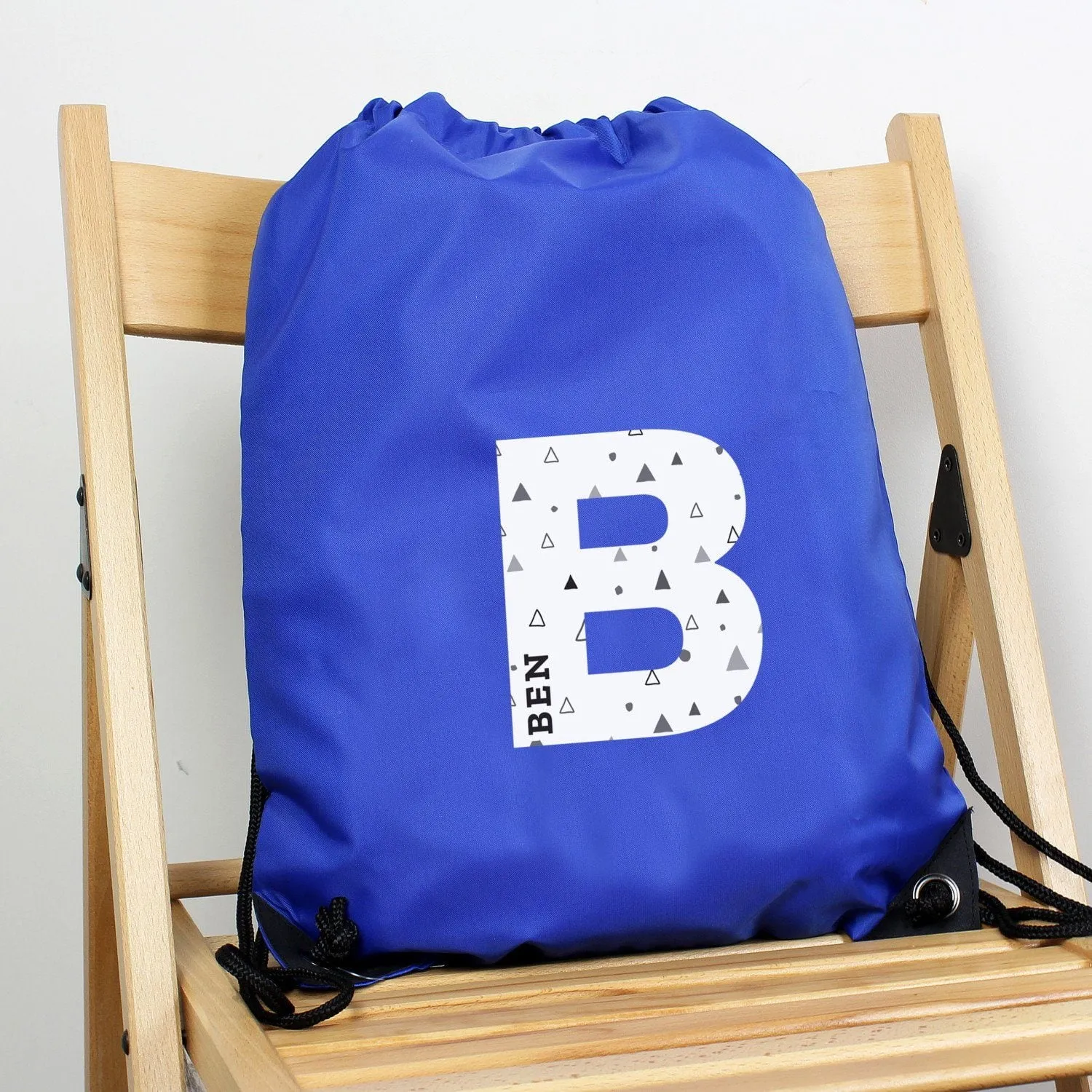 Personalised Initial Blue Kit Bag