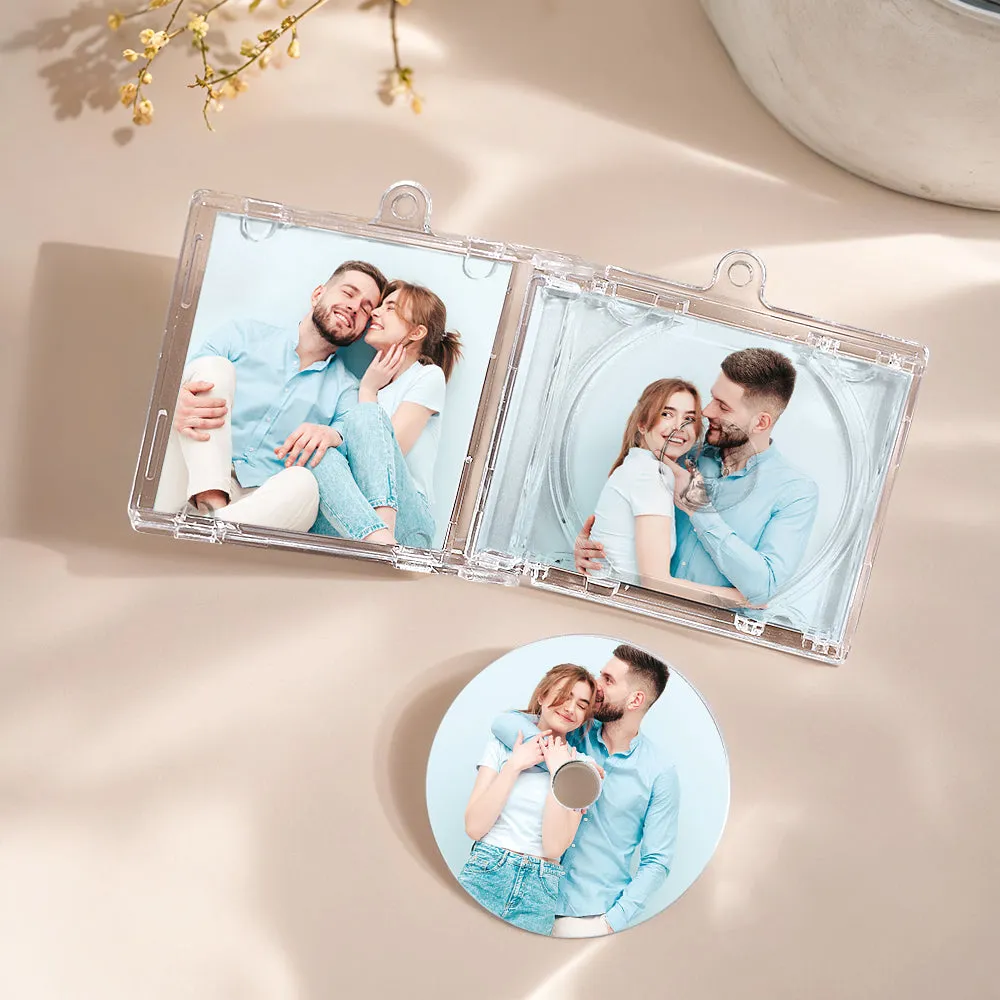 Personalised NFC Keychain Custom Mini Album CD Keychain with Fully Custom Photos Song Play Your Favorite Spotify Song Instantly Personalised Music Gift Music Lover Keychain CD Album