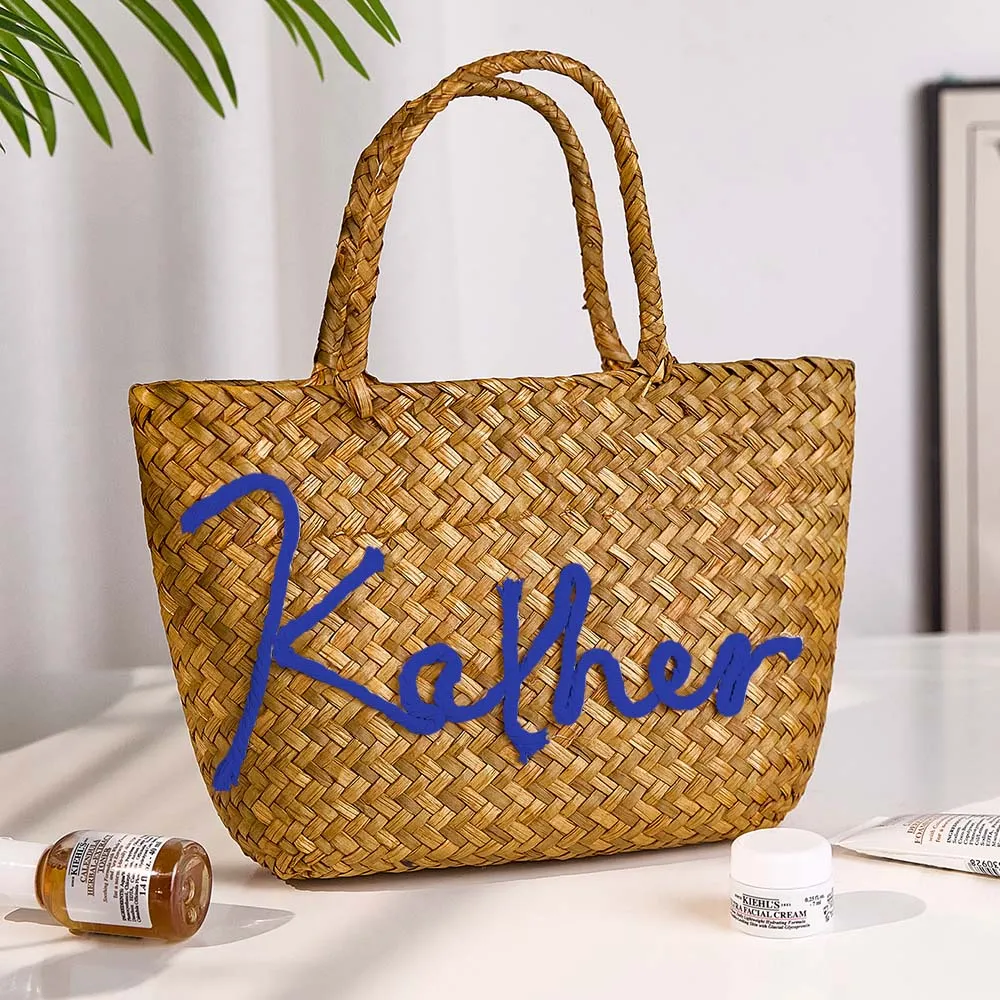 Personalized Handmade Bohemian Bucket Bag with Name Travel Beach Wedding Party Gift for Women