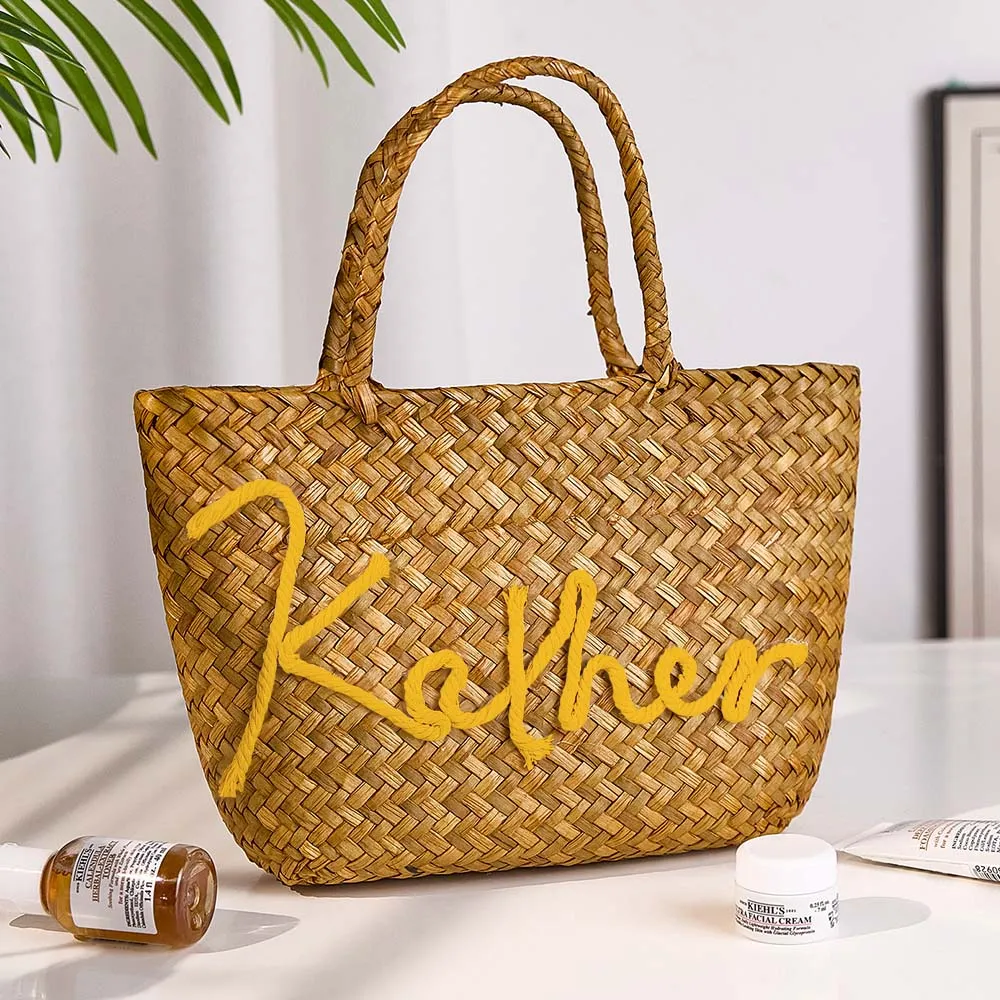 Personalized Handmade Bohemian Bucket Bag with Name Travel Beach Wedding Party Gift for Women