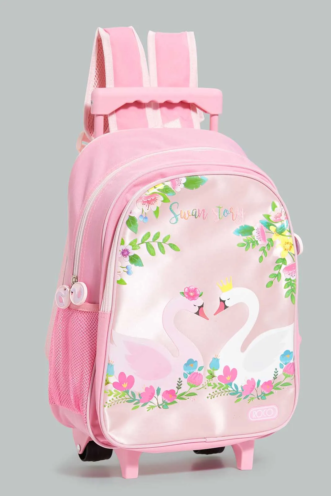 Pink Swan Story Trolley Bag Set (4 Pieces)