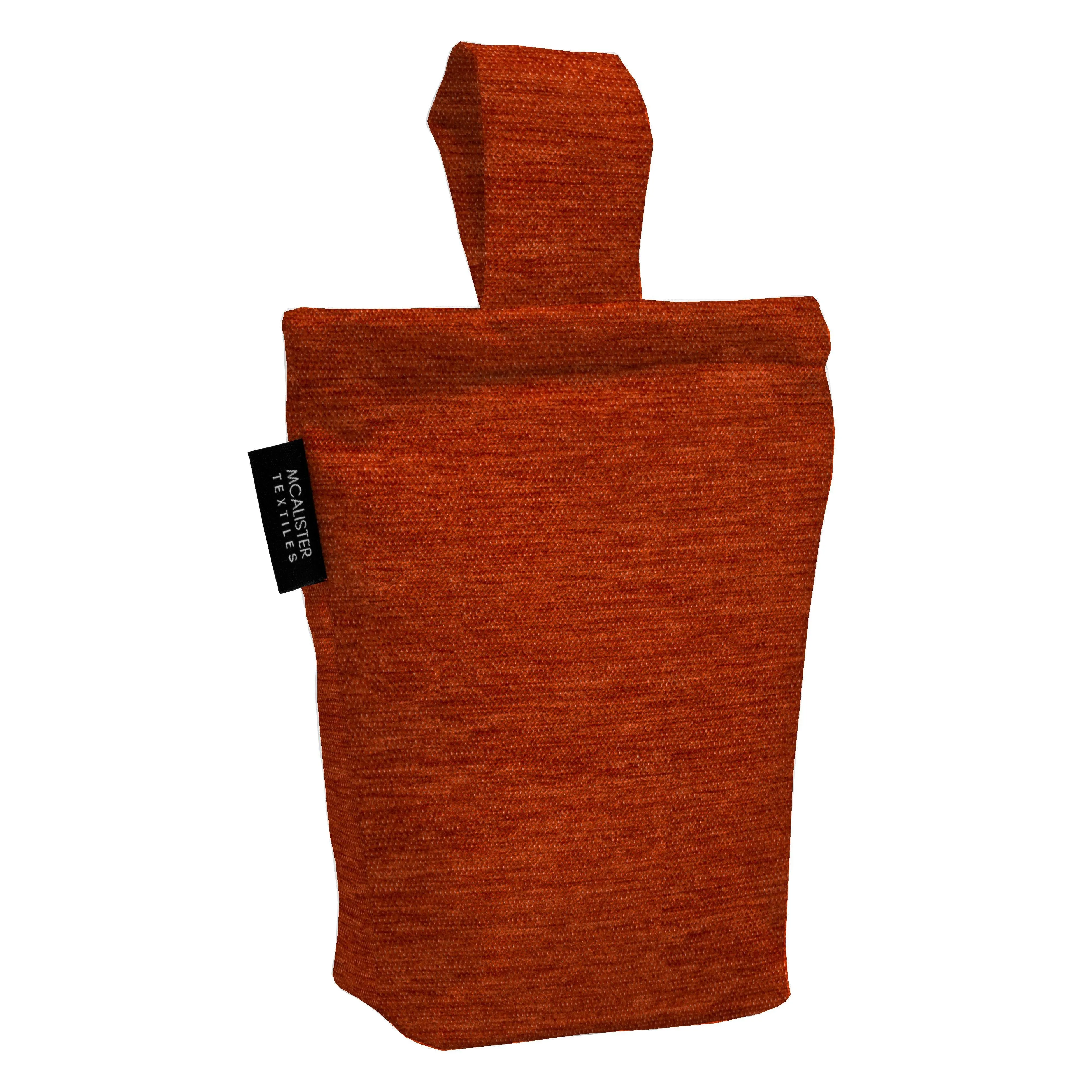 Plain Chenille Orange Door Stop