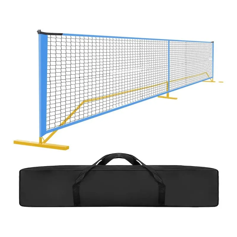 Portable Metal Frame Pickleball Net Set Indoor And Outdoor Detachable Mesh Net WIth Bag