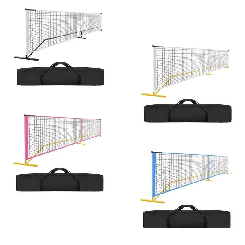 Portable Metal Frame Pickleball Net Set Indoor And Outdoor Detachable Mesh Net WIth Bag