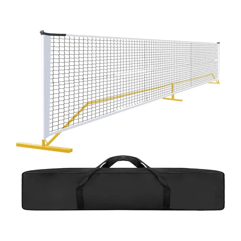 Portable Metal Frame Pickleball Net Set Indoor And Outdoor Detachable Mesh Net WIth Bag