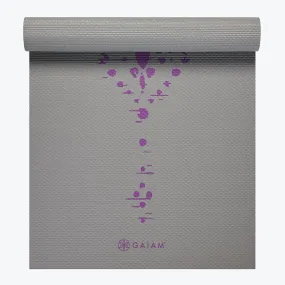 Premium Plum Impression Yoga Mat (6mm)