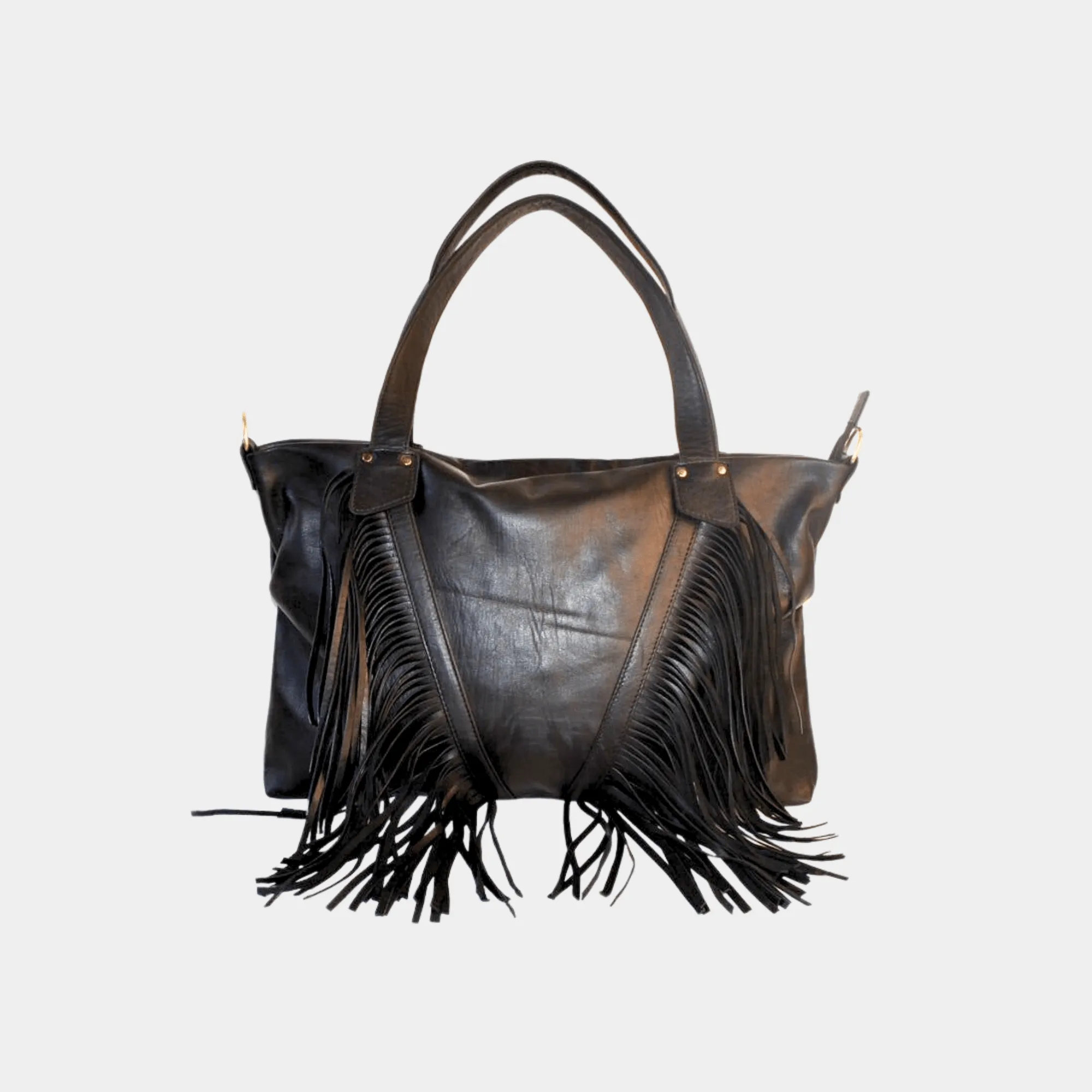 "Akira" fringe Cowhide Leather Bag