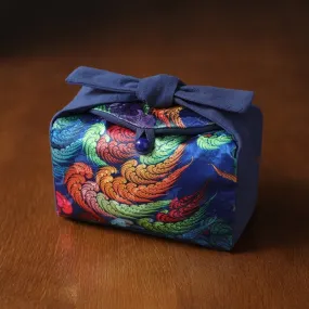 "Peacock Parade" Cloth Carrying Case for Teapot & Cups