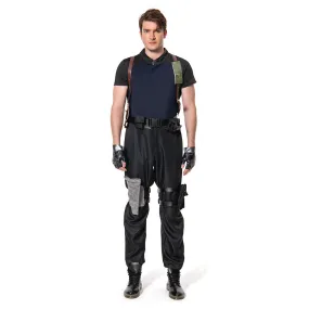 Resident Evil 4 Remake Leon S.Kennedy Cosplay Costume Outfits Halloween Carnival Suit