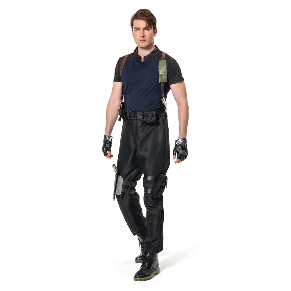 Resident Evil 4 Remake Leon S.Kennedy Cosplay Costume Outfits Halloween Carnival Suit