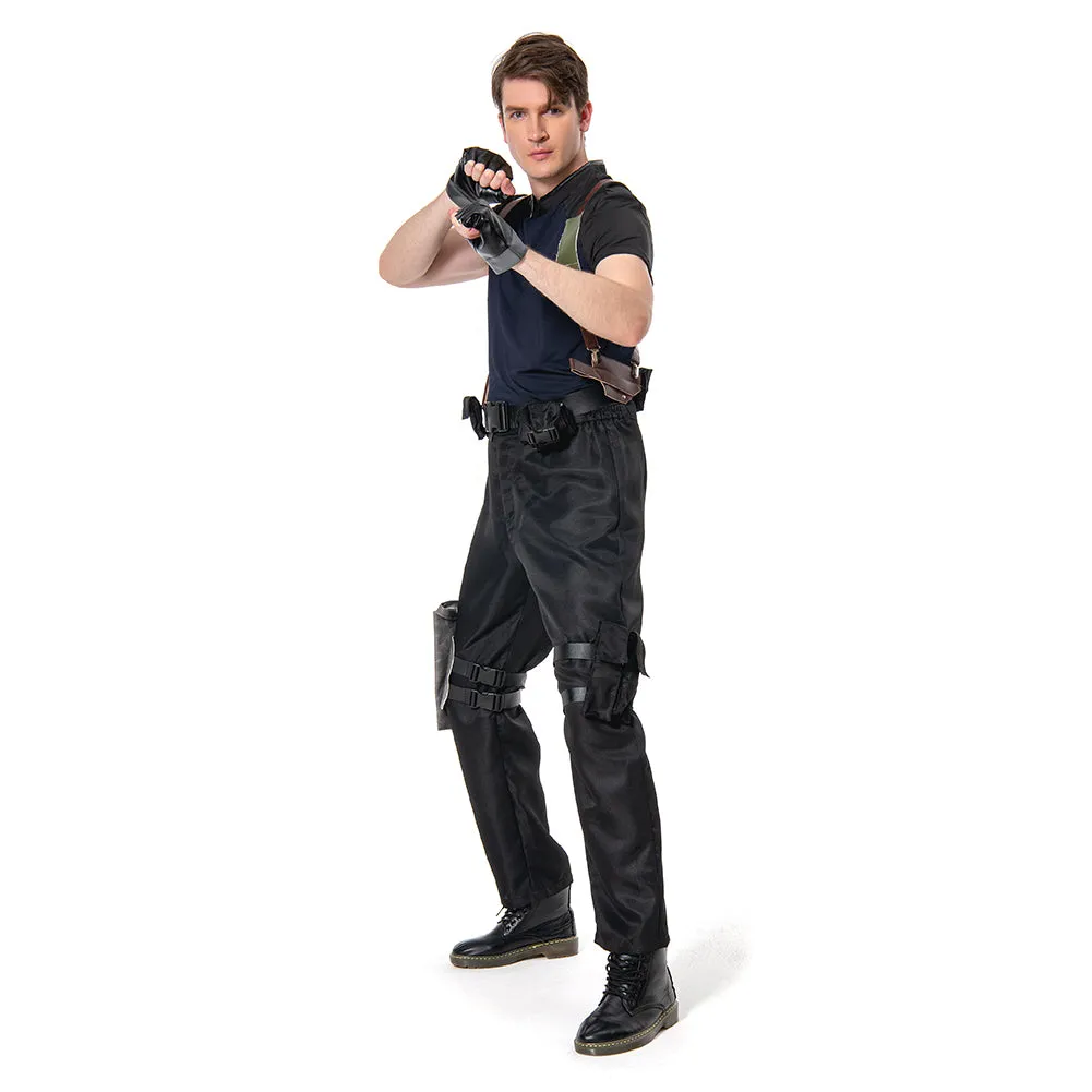 Resident Evil 4 Remake Leon S.Kennedy Cosplay Costume Outfits Halloween Carnival Suit