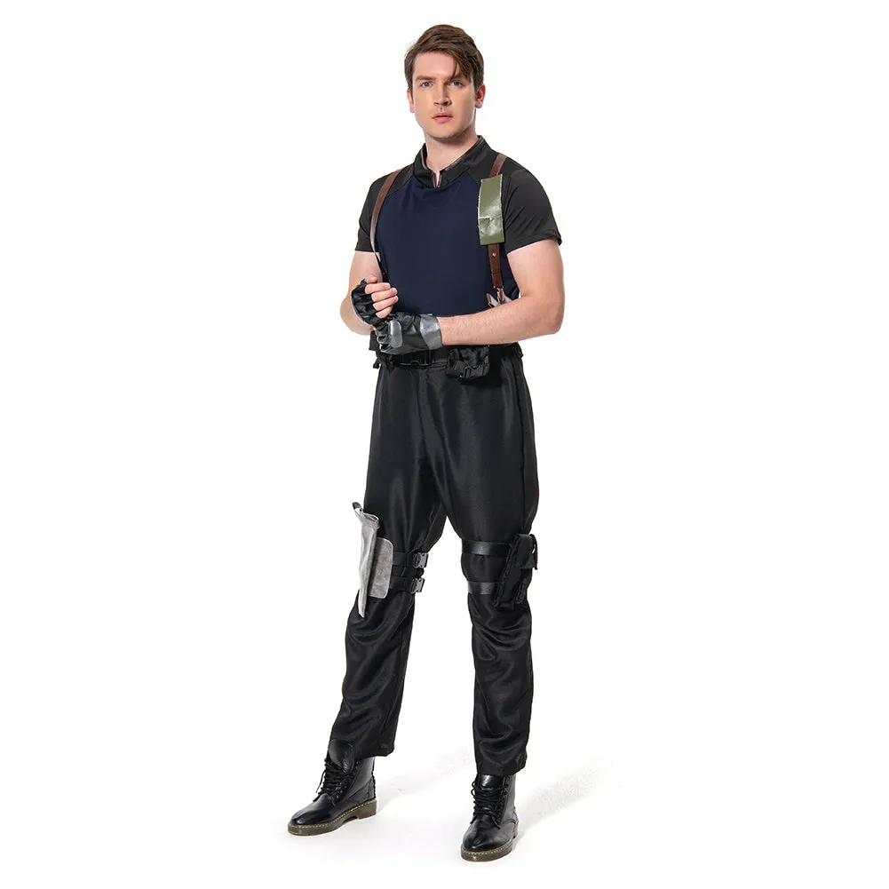 Resident Evil 4 Remake Leon S.Kennedy Cosplay Costume Outfits Halloween Carnival Suit