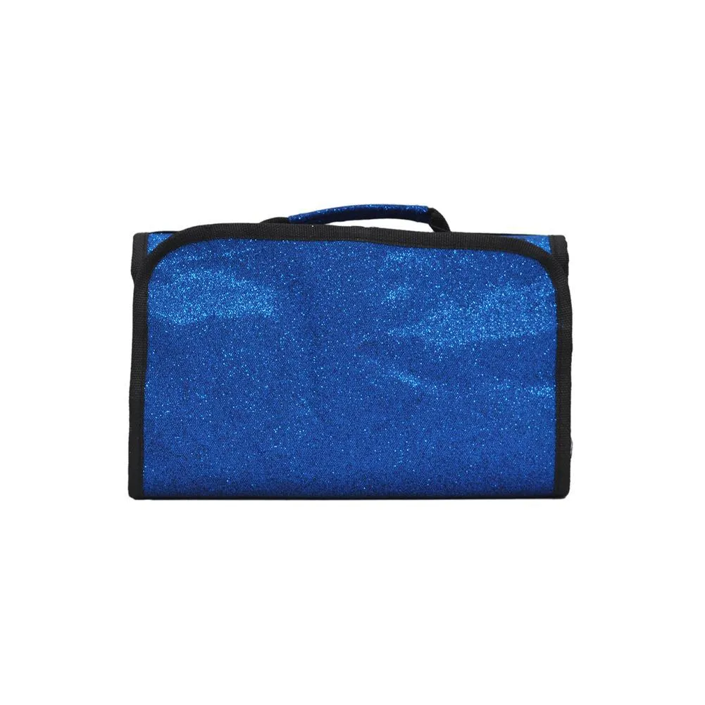 Royal Blue Glitter NGIL Traveling Toiletry Bag