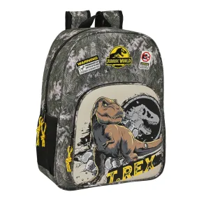 School Bag Jurassic World Warning Grey 33 x 42 x 14 cm