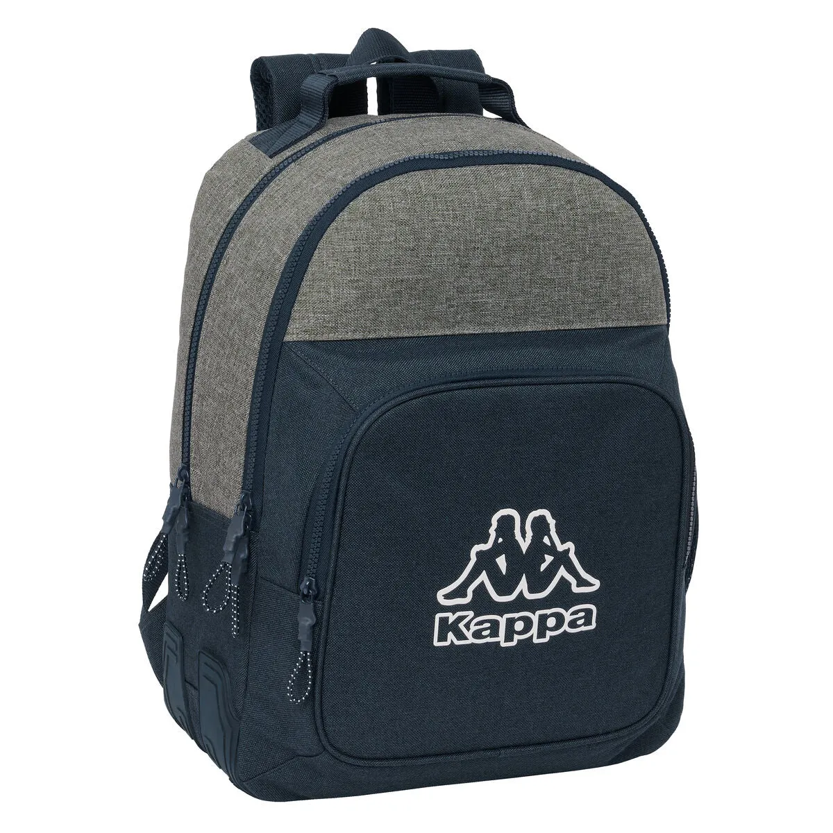 School Bag Kappa Dark navy Grey Navy Blue 32 x 42 x 15 cm