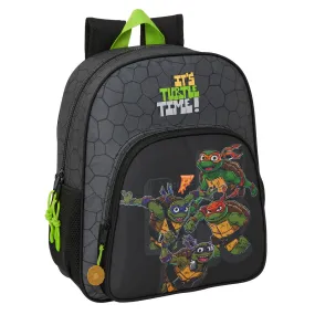 School Bag Teenage Mutant Ninja Turtles Black Grey 32 x 38 x 12 cm