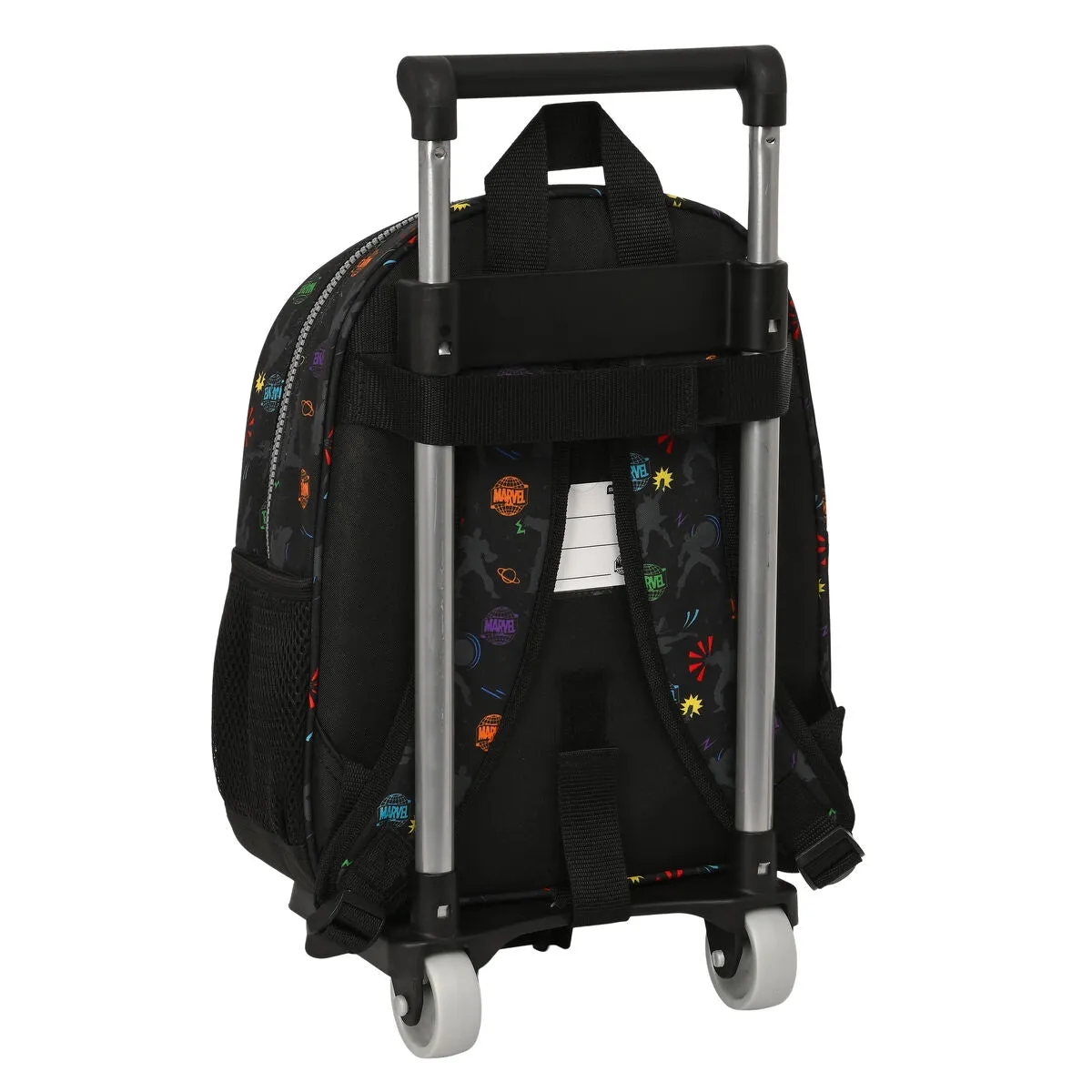 School Rucksack with Wheels The Avengers Super heroes Black (27 x 33 x 10 cm)