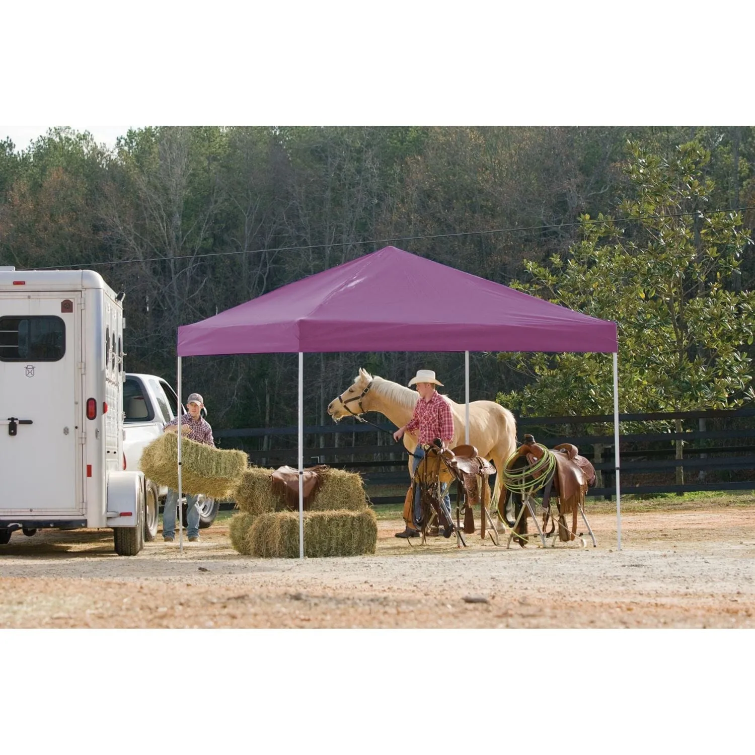 ShelterLogic | Pop-Up Canopy HD - Straight Leg 12 x 12 ft. Purple