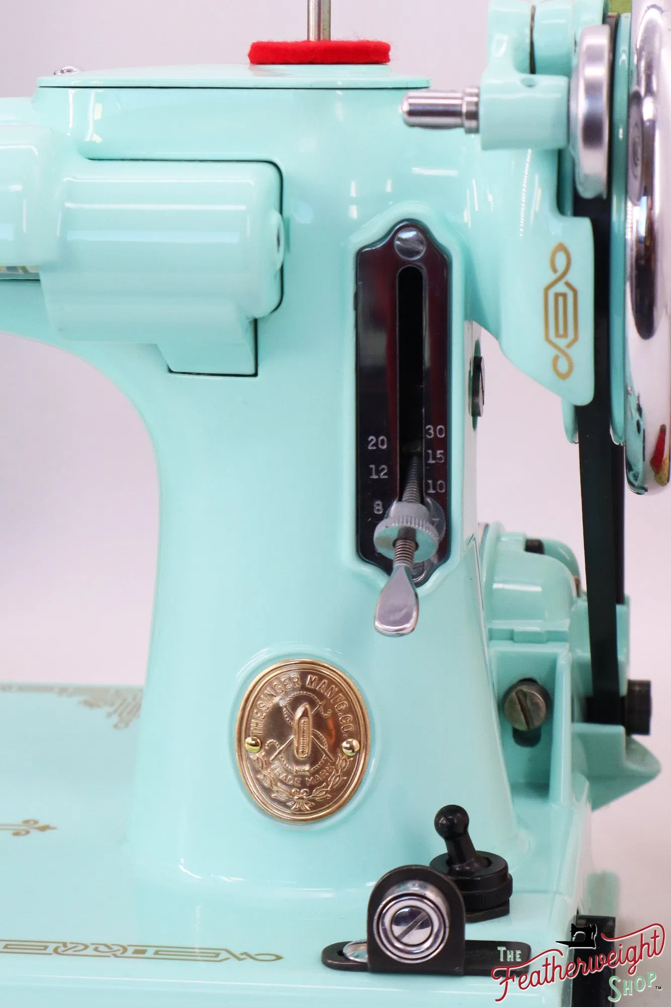 Singer Featherweight 221, AE550*** - Fully Restored in Jenny Blue