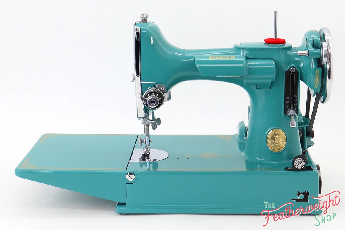 Singer Featherweight 221, AE779*** - Fully Restored in Lagoon