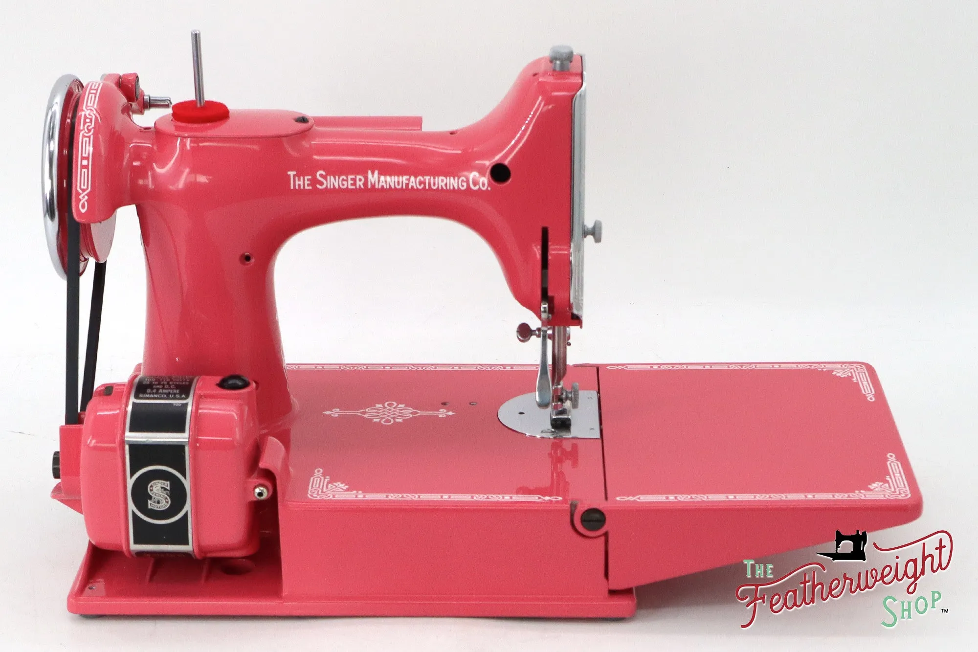 Singer Featherweight 221, AF753*** - Fully Restored in Happy Pink Grapefruit