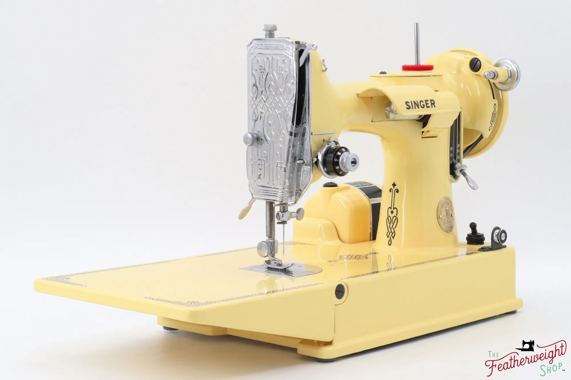 Singer Featherweight 221, AG805*** - Fully Restored in Happy Yellow