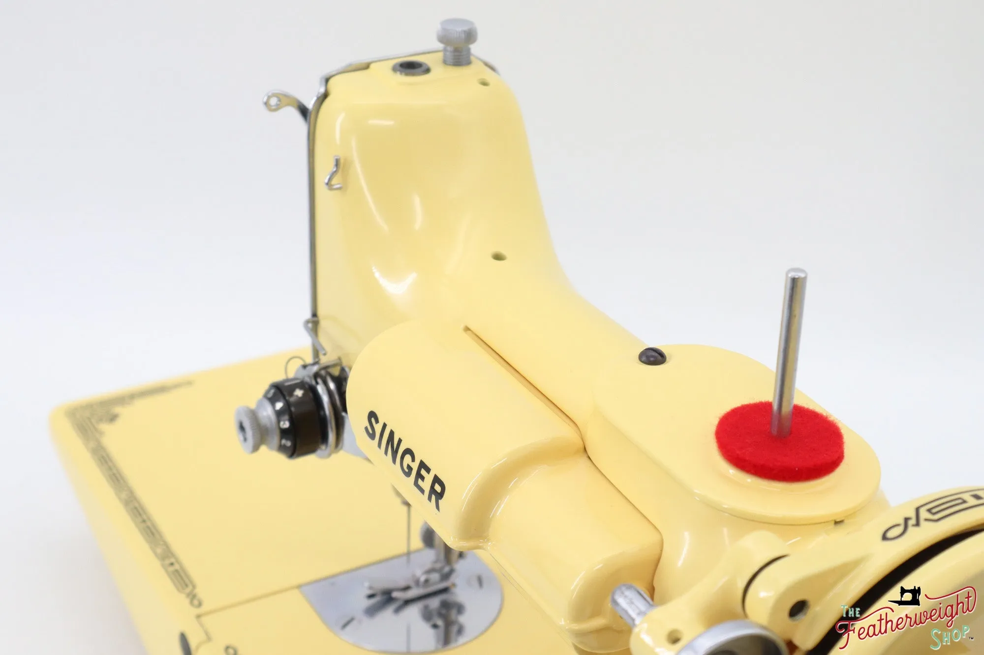 Singer Featherweight 221, AG805*** - Fully Restored in Happy Yellow