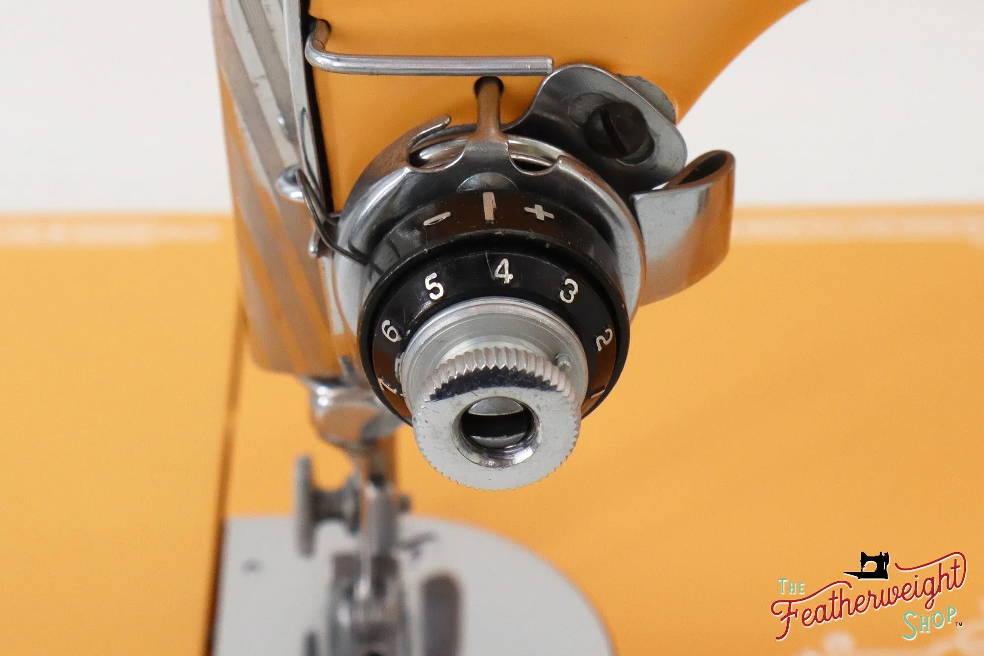 Singer Featherweight 221, AJ585*** - Fully Restored in Dreamcicle