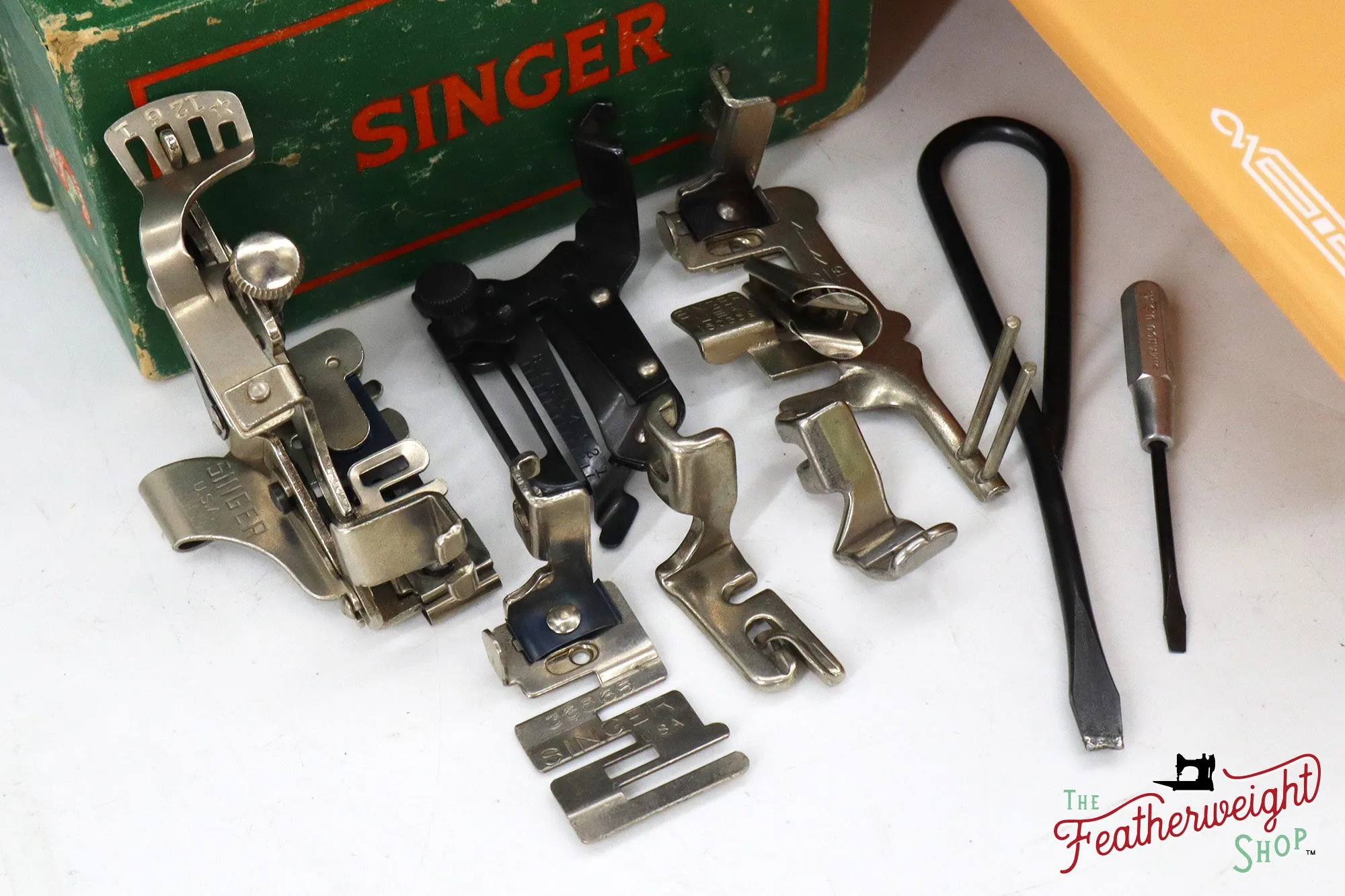 Singer Featherweight 221, AJ585*** - Fully Restored in Dreamcicle