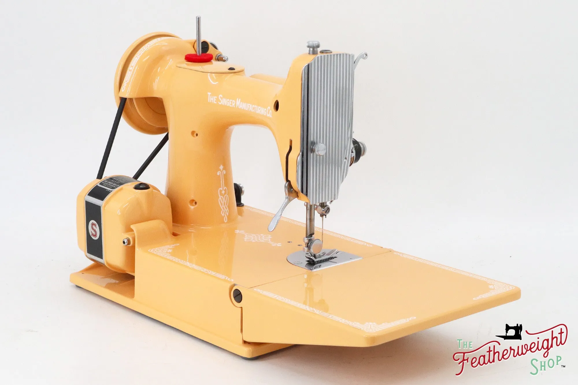 Singer Featherweight 221, AJ585*** - Fully Restored in Dreamcicle