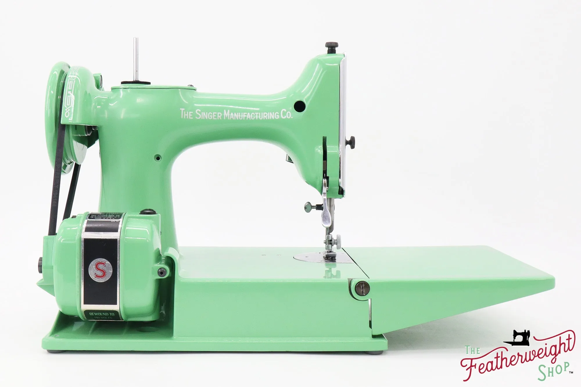 Singer Featherweight 221, AL174*** - Fully Restored in Jadeite Milky Green